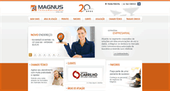 Desktop Screenshot of magnustelecom.com.br