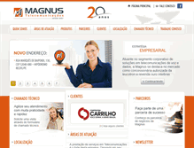 Tablet Screenshot of magnustelecom.com.br